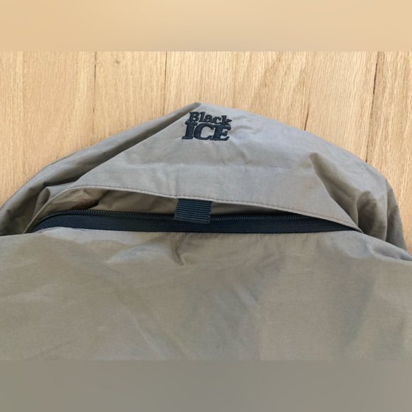 VTG Black Ice Taupe Teal Jacket Windbreaker Gorpcore Outdoors Fisherman Granola - Picture 6 of 10